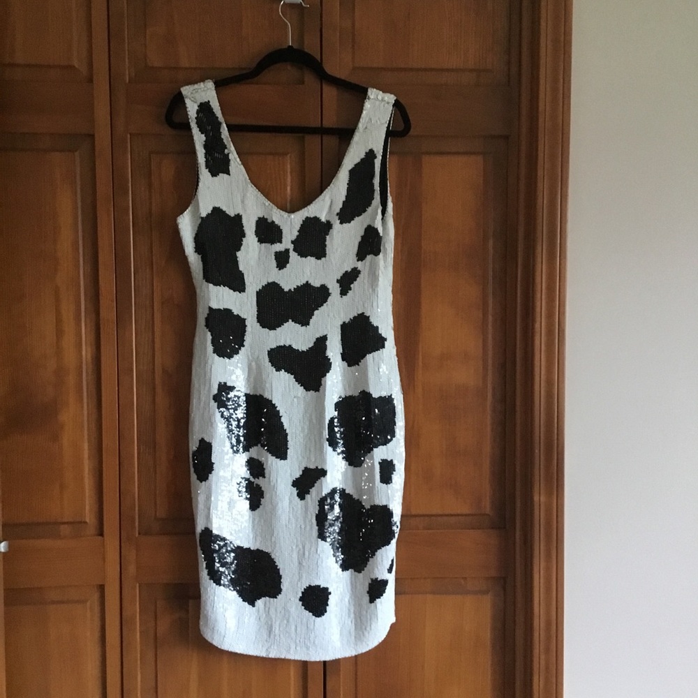 LILLIE RUBIN Sequin Cocktail Dress — Size 10